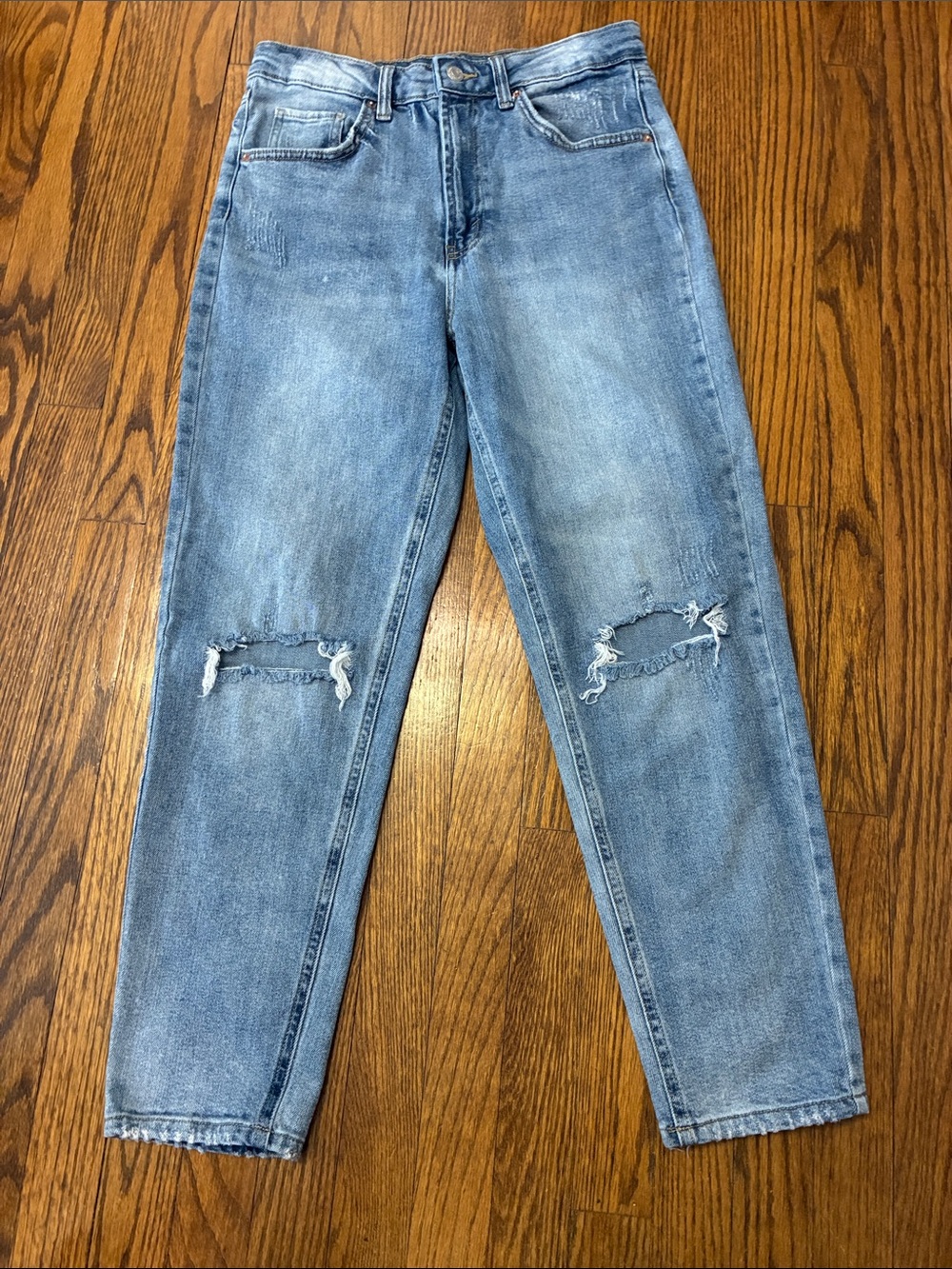 Wild Fable highest rise mom jeans Distressed 99% cotton size 8